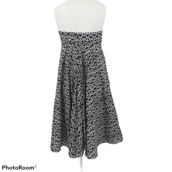 J.Crew Scroll Fit and Flare Strapless Dress Size 2 - Picture 13 of 14